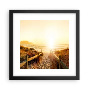 Plakát v černém rámu - Dunami směrem ke slunci - 30x30 cm