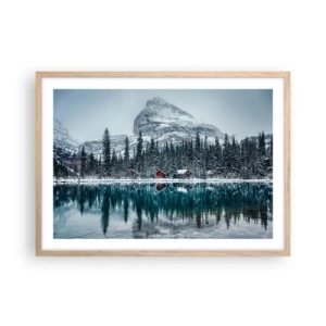 Plakát v rámu světlý dub - Kanadské útočiště - 70x50 cm