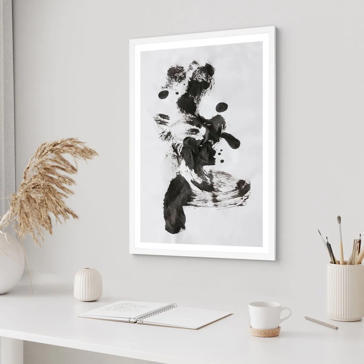 Plakát v bílém rámu - Metoda v šílenství? - 70x100 cm