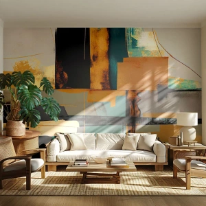 Fototapeta Premium Canvas - Abstrakce – světlo a stín - Abstrakce, Moderní, Kus - 450x315 cm