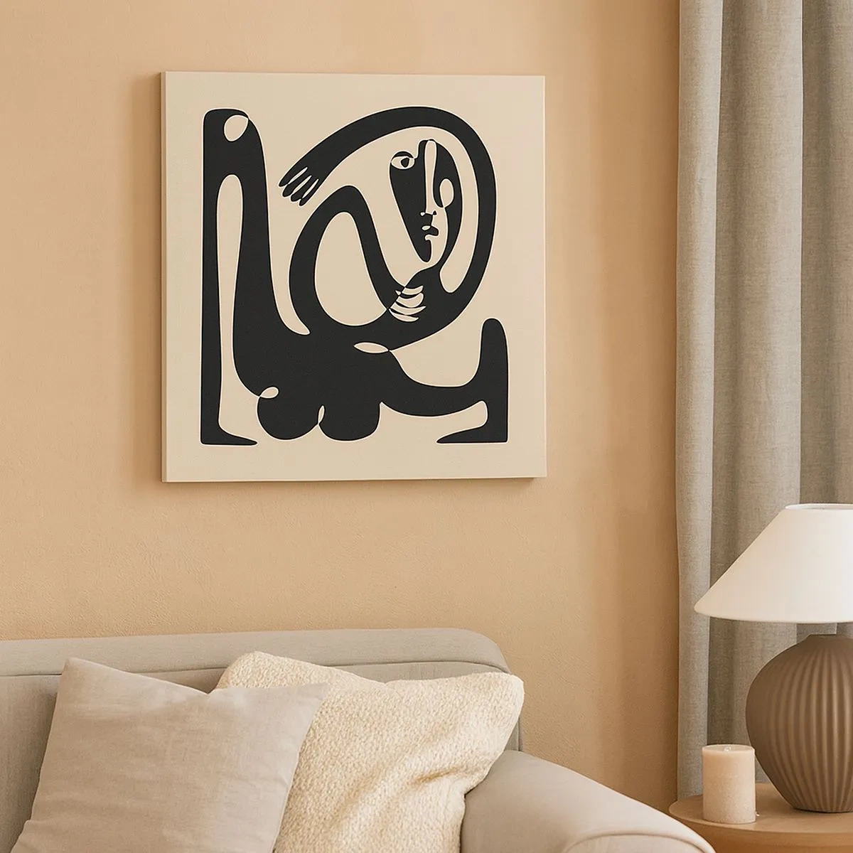 Obraz na plátně - Téměř Picasso - 30x30 cm