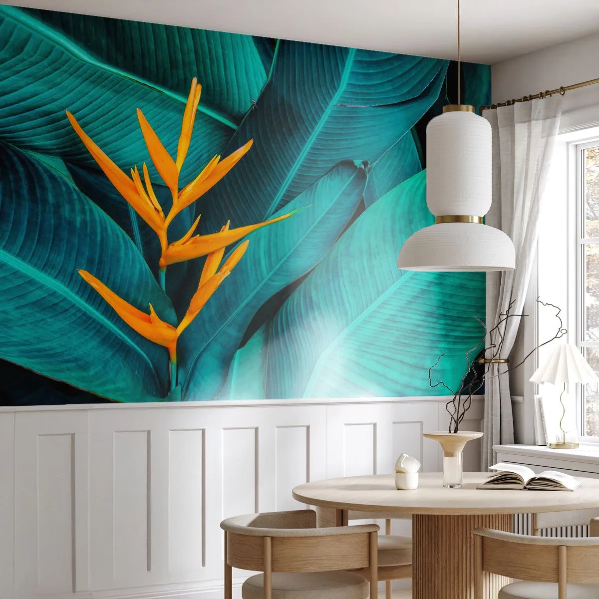 Fototapeta Premium Sand - Rajský květ - Královská Strelitzia, Květ, Afrika - 300x210 cm