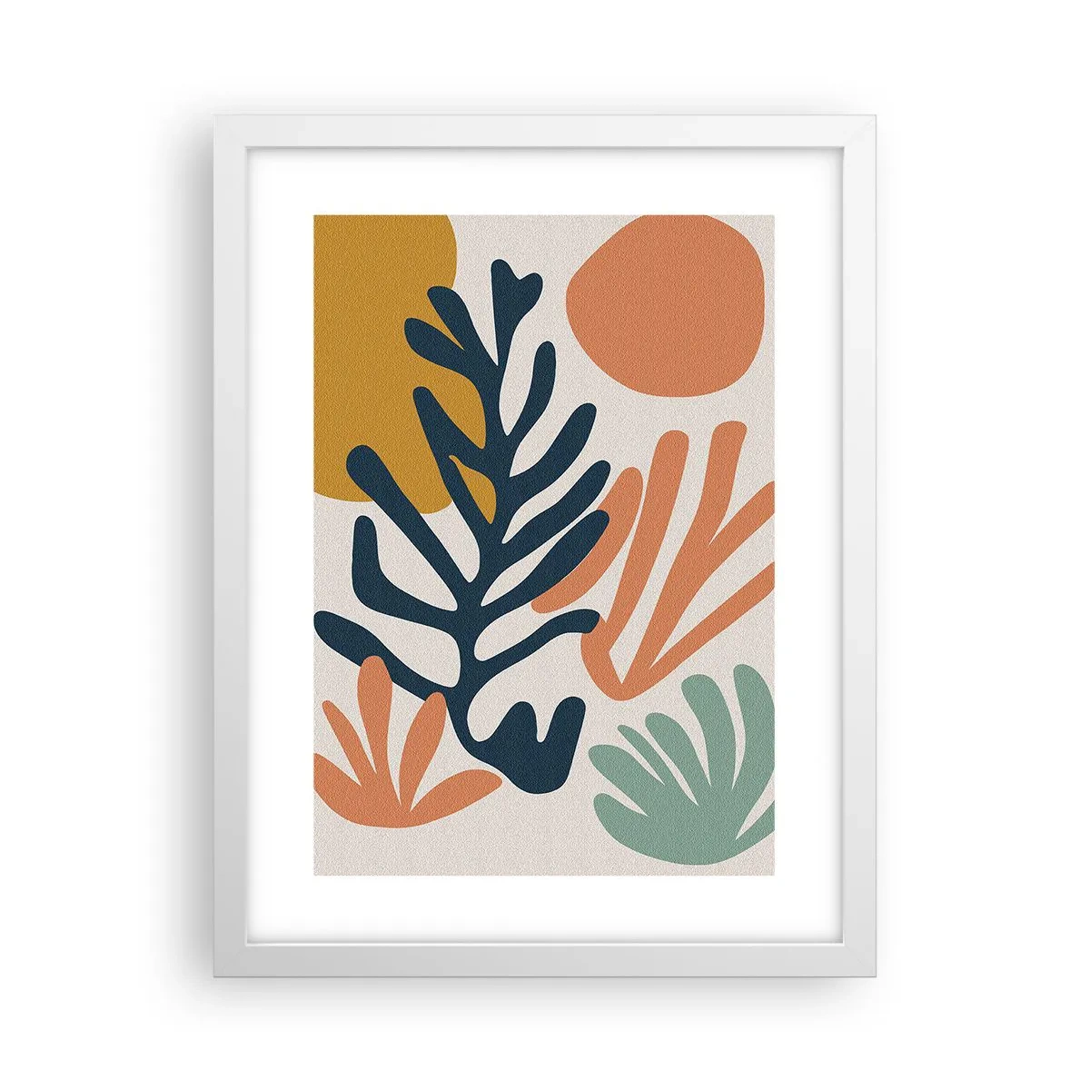 Plakát v bílém rámu - Korálová moře - 30x40 cm