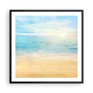 Plakát v černém rámu - Velká modř - 60x60 cm