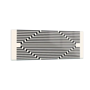 Obraz na skle - Geometrická iluze - 140x50 cm