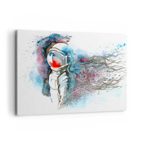 Obraz na plátně - Sám s vesmírem - 120x80 cm