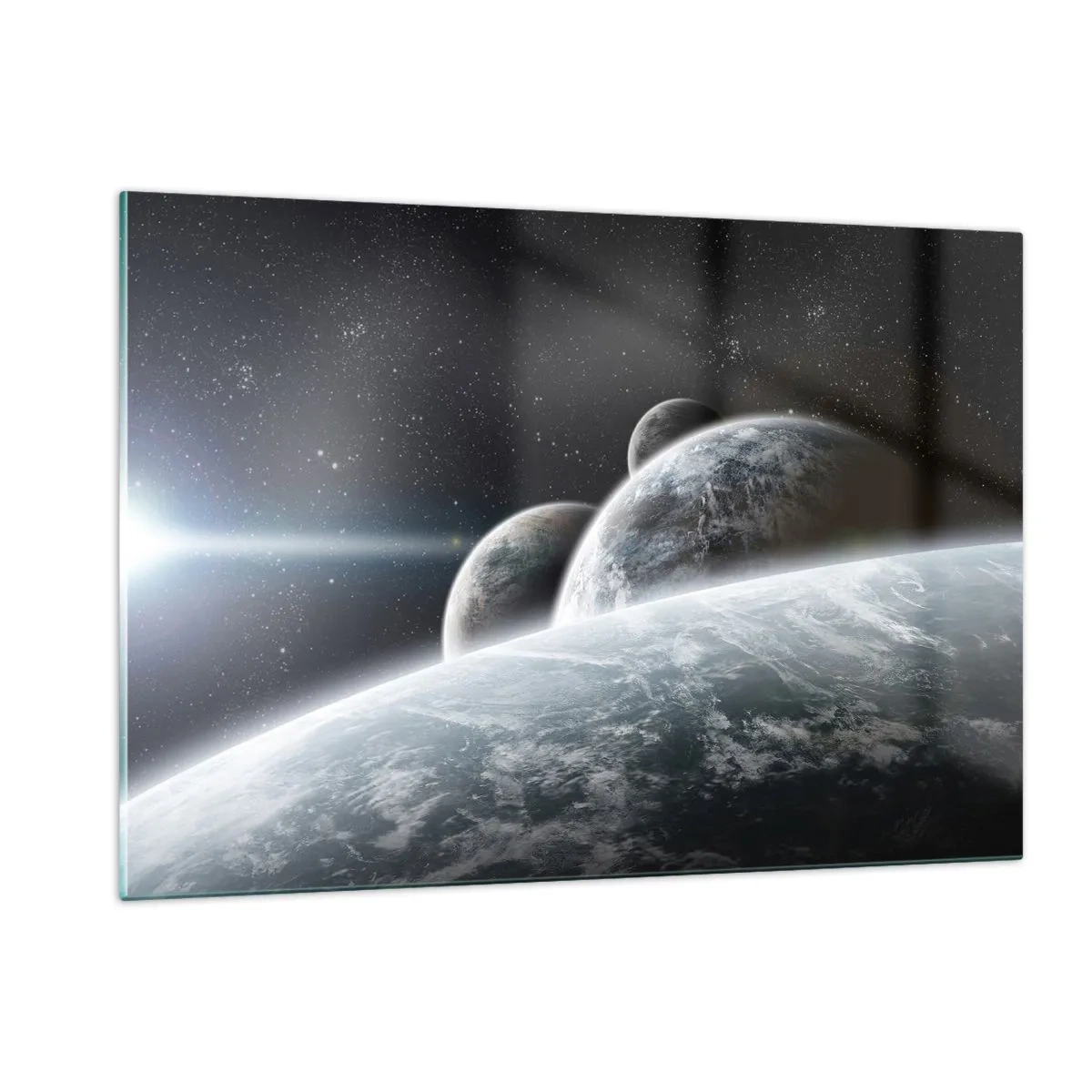 Obraz na skle - Vesmírná hudba sfér - 120x80 cm