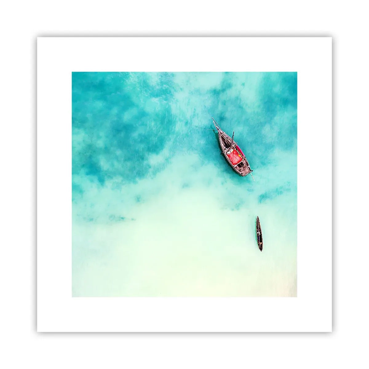 Plakát - Protože na plážích Zanzibaru, když je přebytek vody… - 30x30 cm