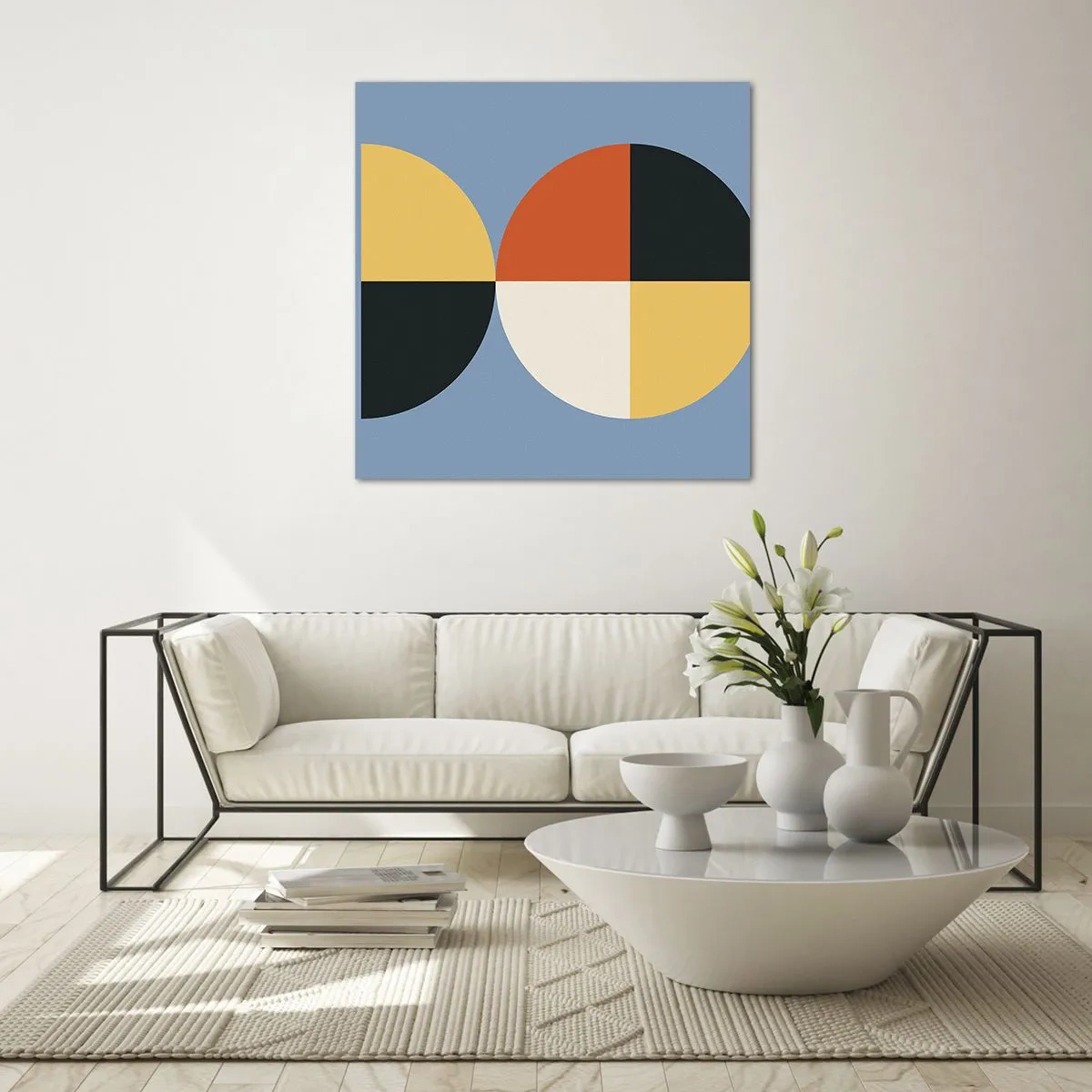 Obraz na skle - Koukej a počítej - 70x70 cm