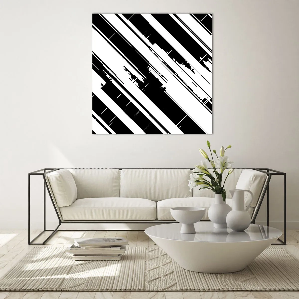 Obraz na skle - Intenzivní a dynamická kompozice - 60x60 cm