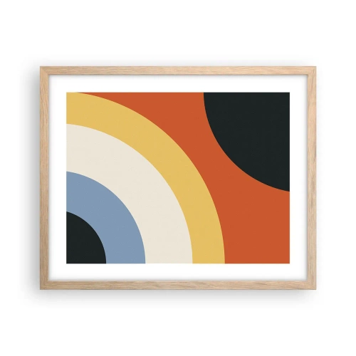 Plakát v rámu světlý dub - K sobě samému - 50x40 cm