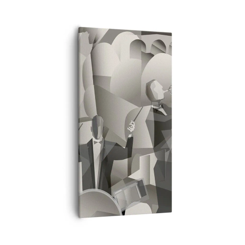 Obraz na plátně - V prostoru zvuků - 55x100 cm