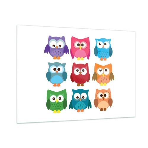 Obraz na skle - Je zábavné být jiný - 100x70 cm