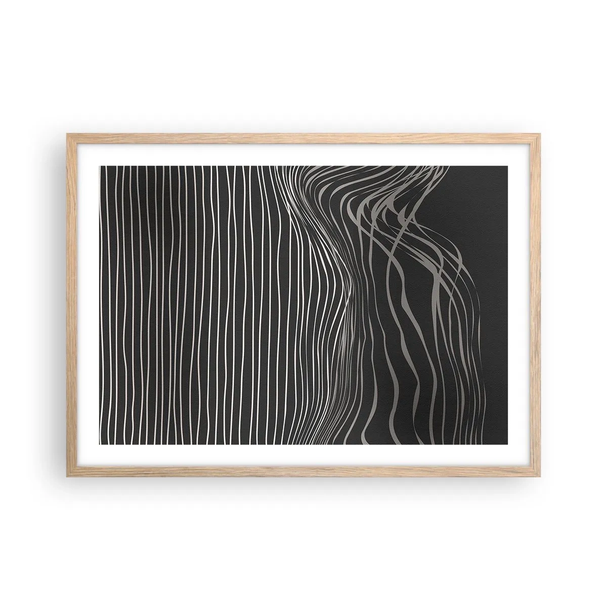 Plakát v rámu světlý dub - Rytmus a přízvuk - 70x50 cm