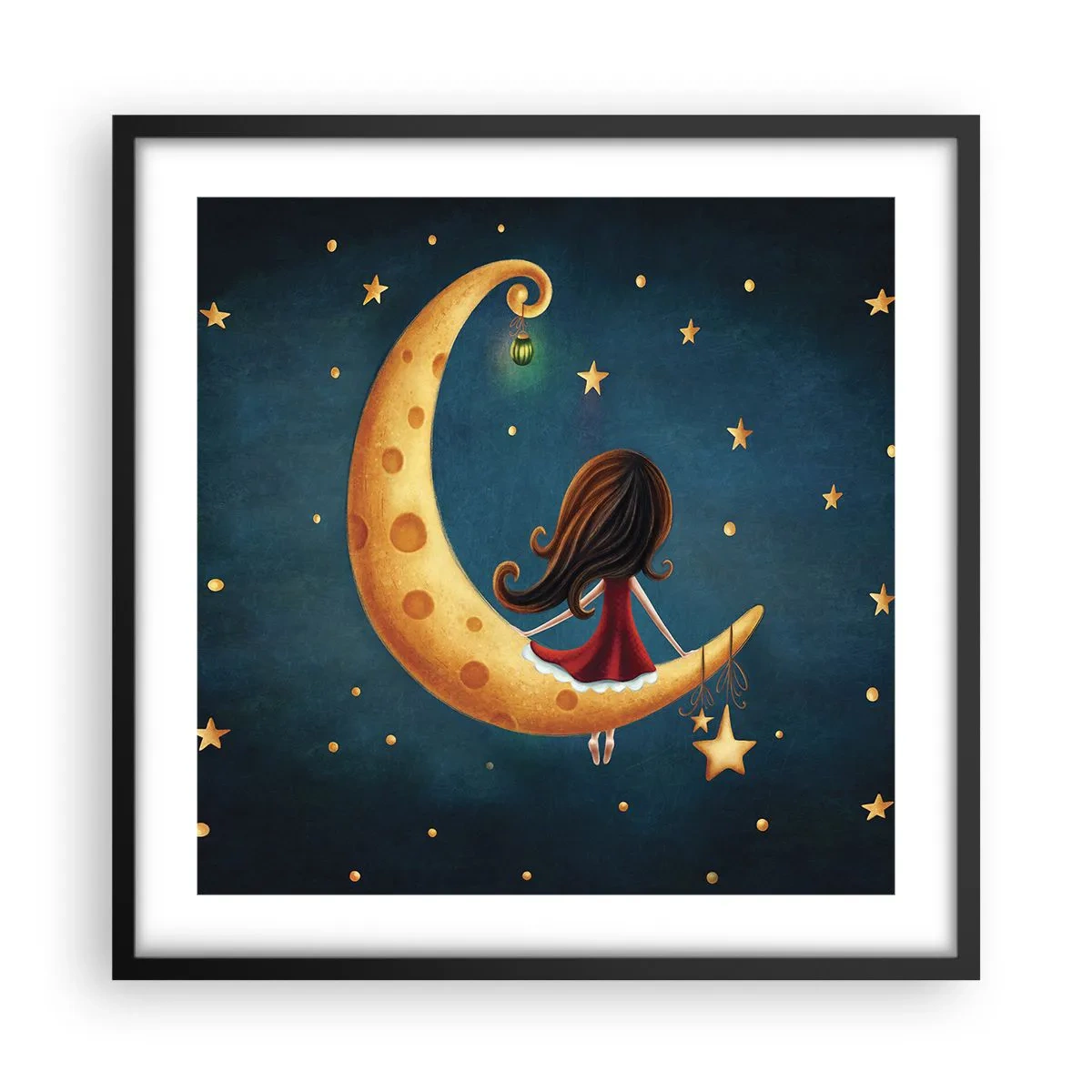 Plakát v černém rámu - Kdysi dávno… - 50x50 cm