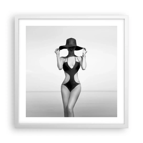 Plakát v bílém rámu - Jmenuji se: Elegance - 50x50 cm