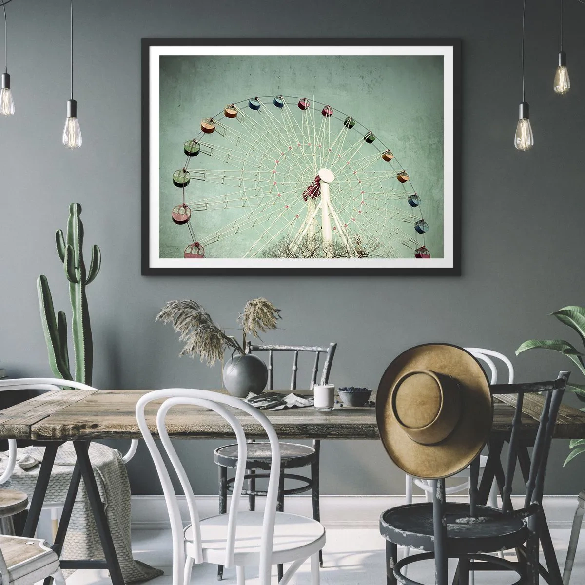 Plakát v černém rámu - Zveme vás k zábavě - 100x70 cm