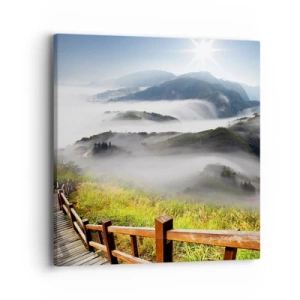 Obraz na plátně - Utkané ze záře a mlhy - 40x40 cm