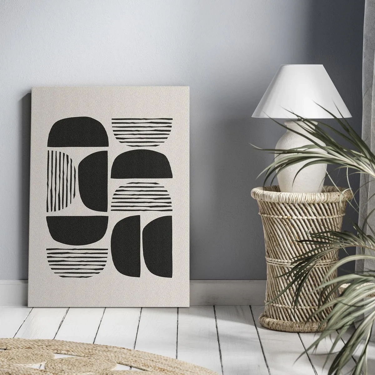 Obraz na plátně - Polovičaté soustavy - 70x100 cm