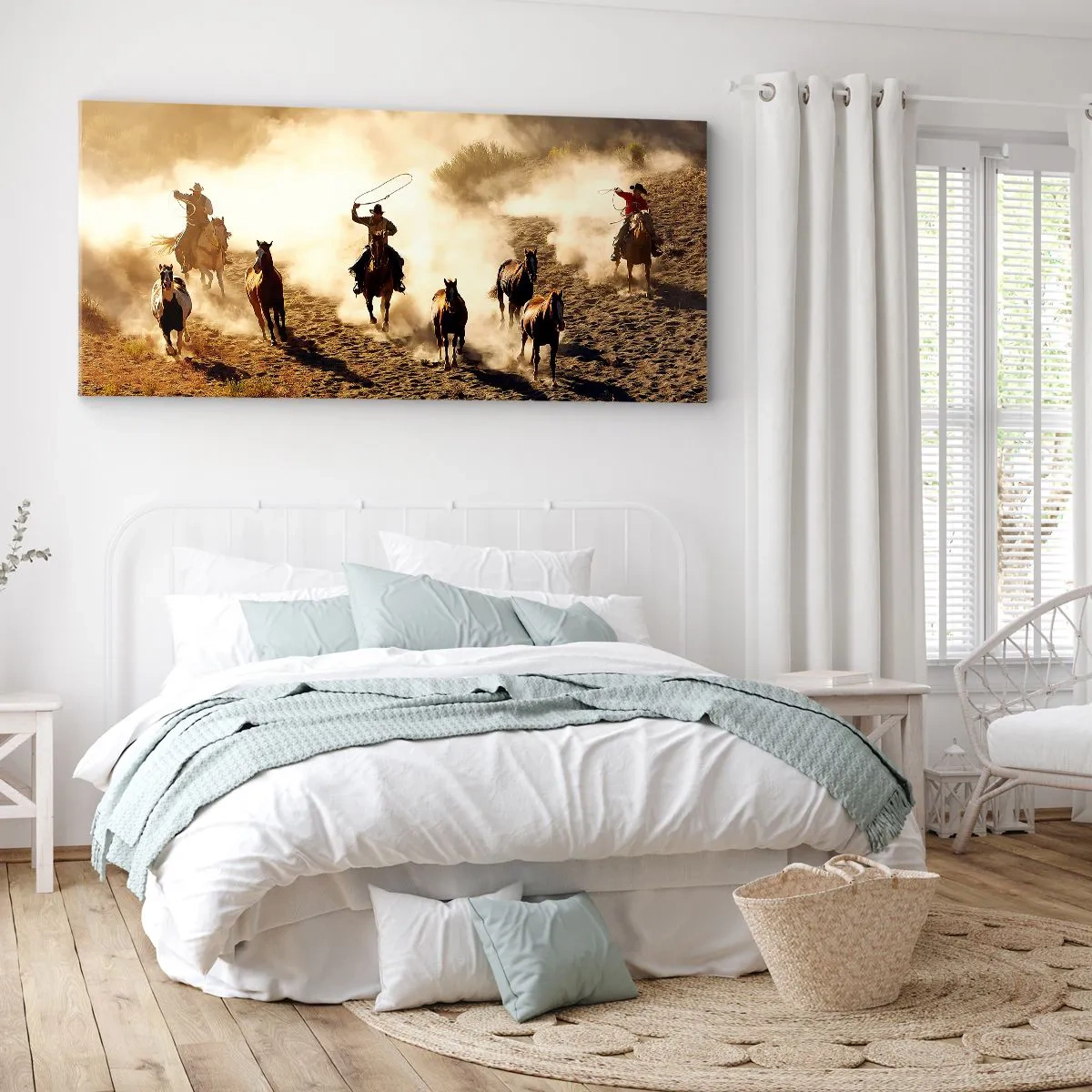 Obraz na plátně - Skutečně divoký západ - 100x40 cm