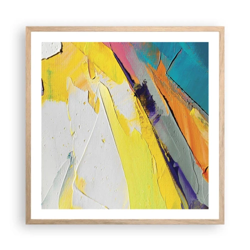 Plakát v rámu světlý dub - Anatomie světla - 60x60 cm