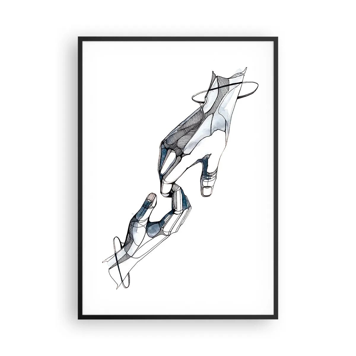 Plakát v černém rámu - Dobré gesto - 70x100 cm