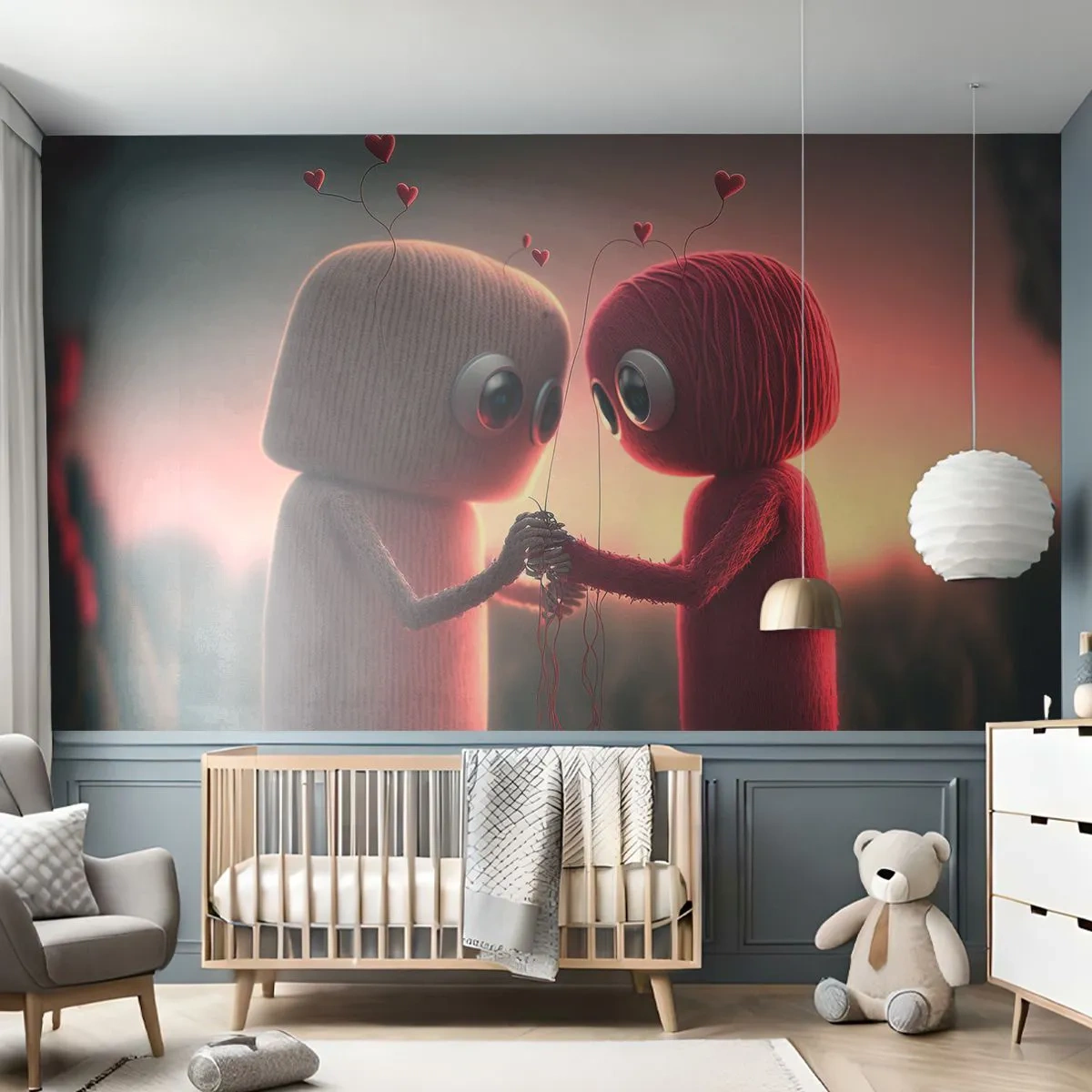 Fototapeta Premium Canvas - Každý může milovat - Vlna, Dětské, Milovat - 250x175 cm
