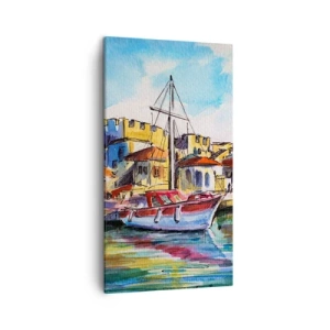 Obraz na plátně - Duhové odpoledne - 45x80 cm