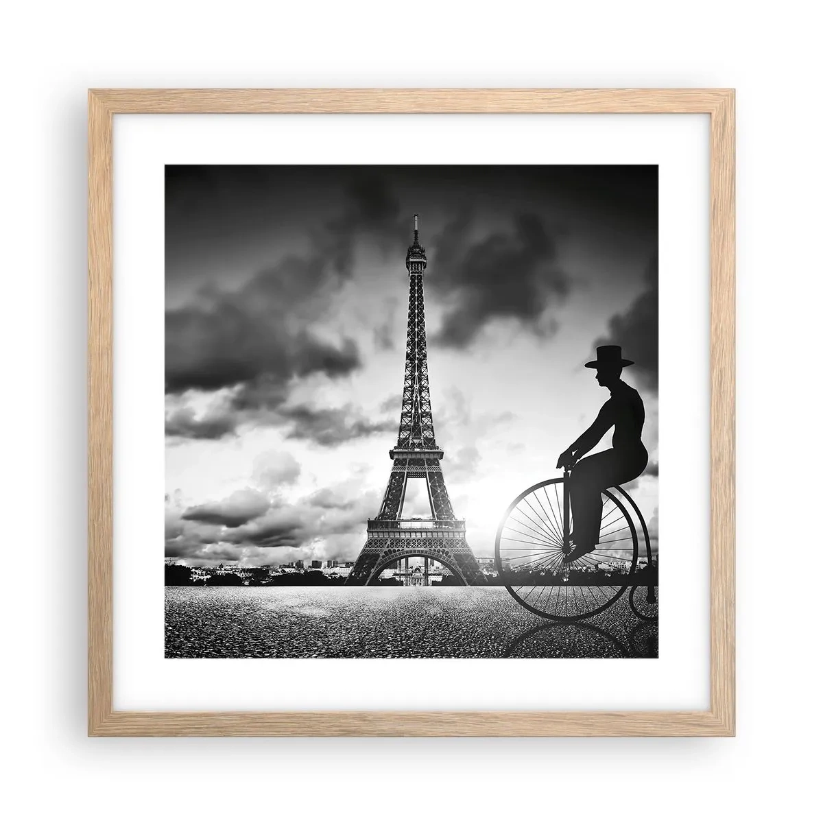 Plakát v rámu světlý dub - Touha po Belle Epoque - 40x40 cm