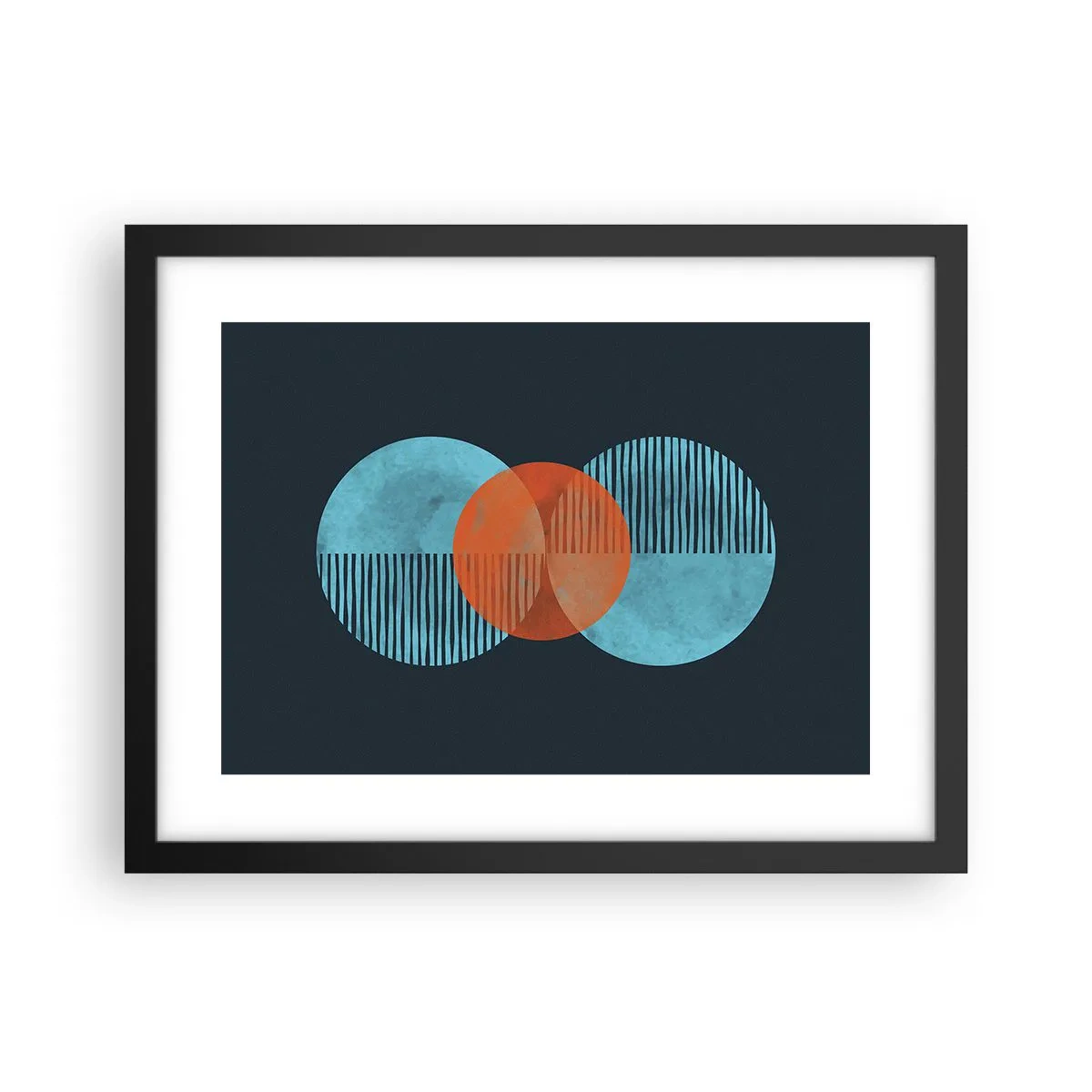 Plakát v černém rámu - Symetrická kompozice - 40x30 cm