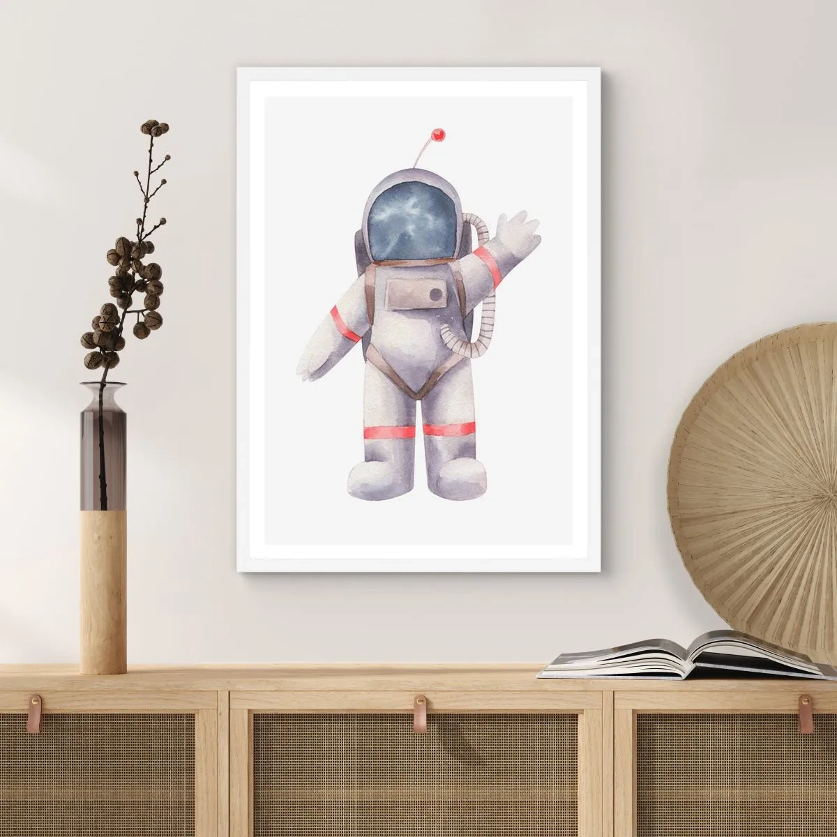 Plakát v bílém rámu - Tak zatím! - 50x70 cm