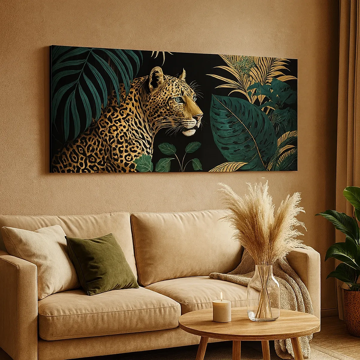 Obraz na plátně - Domácí v džungli - 30x30 cm