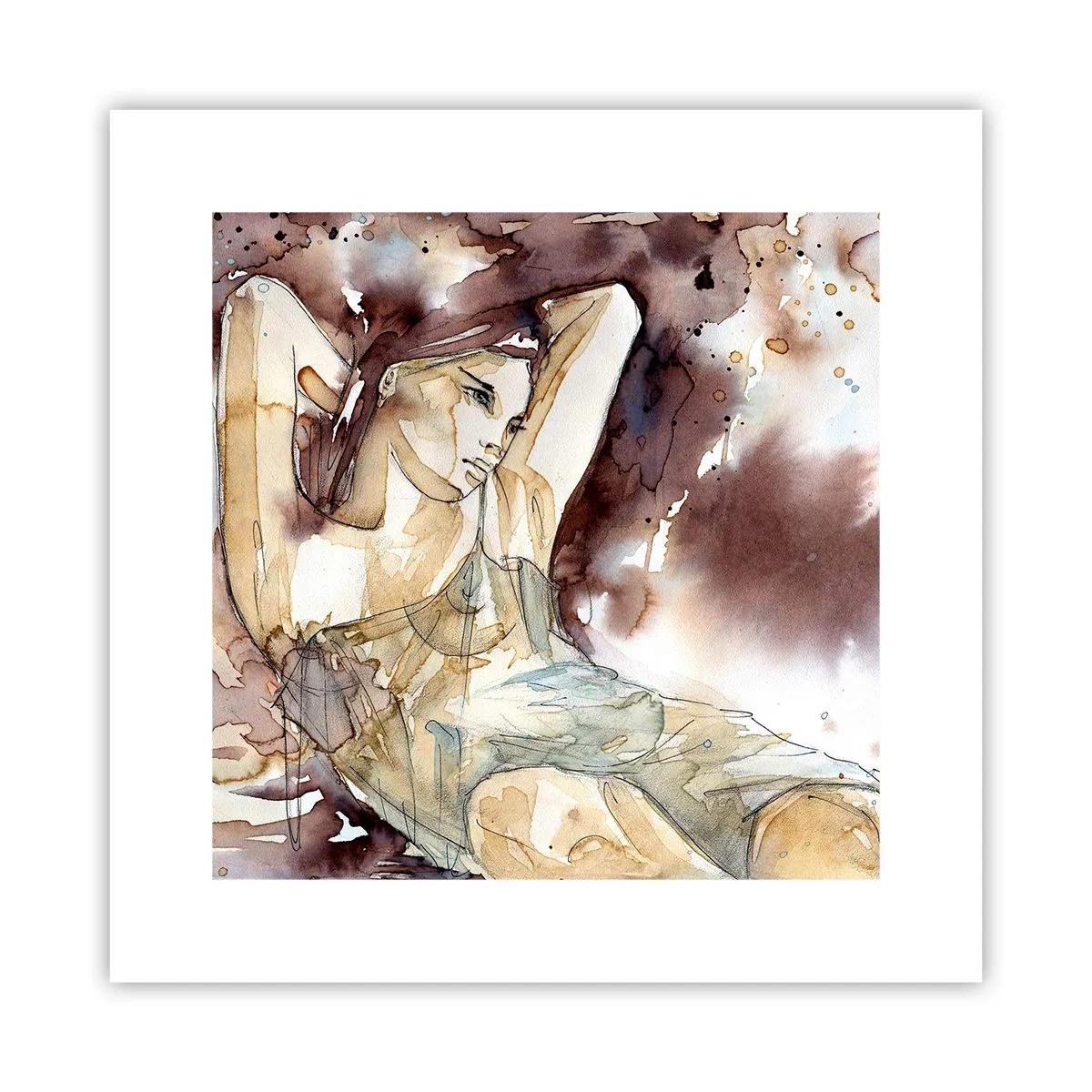 Plakát - V náladě lila - 30x30 cm