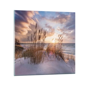 Obraz na skle - Rozloučení se sluncem a větrem - 30x30 cm