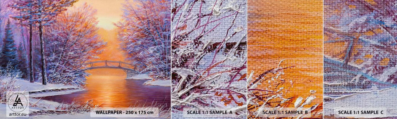 Vzor Fototapety Premium Canvas - Sejdeme se zde - Krajina, Park, Most - 100x30 cm