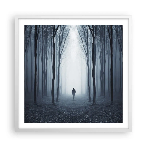 Plakát v bílém rámu - A všechno jednoduché a jasné - 60x60 cm