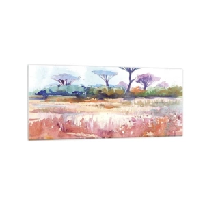Obraz na skle - Barvy savany - 120x50 cm
