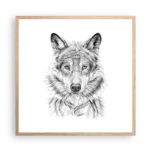 Plakát v rámu světlý dub - Rozený vůdce - 60x60 cm