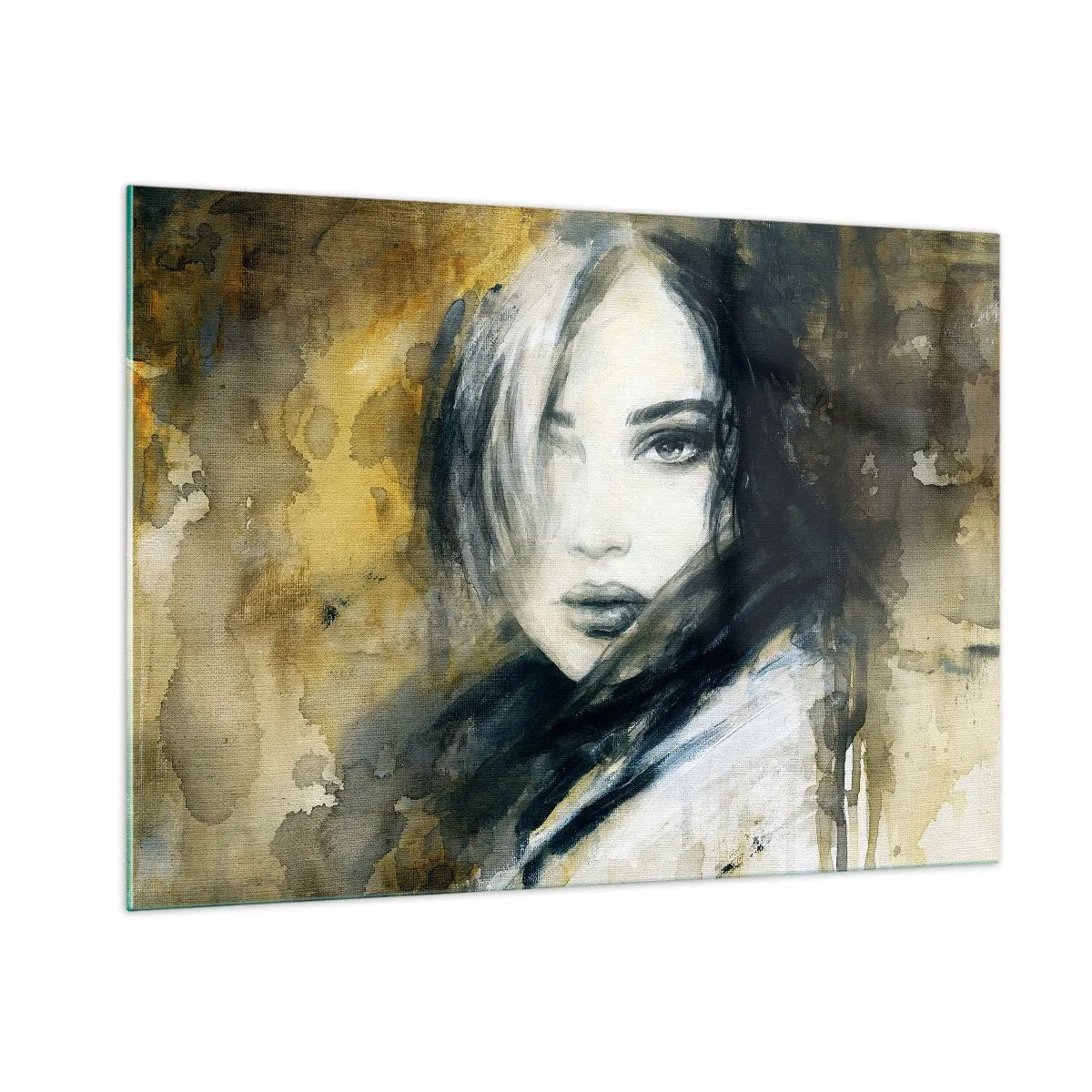 Obraz na skle - více nevinná nebo smyslná? - 100x70 cm