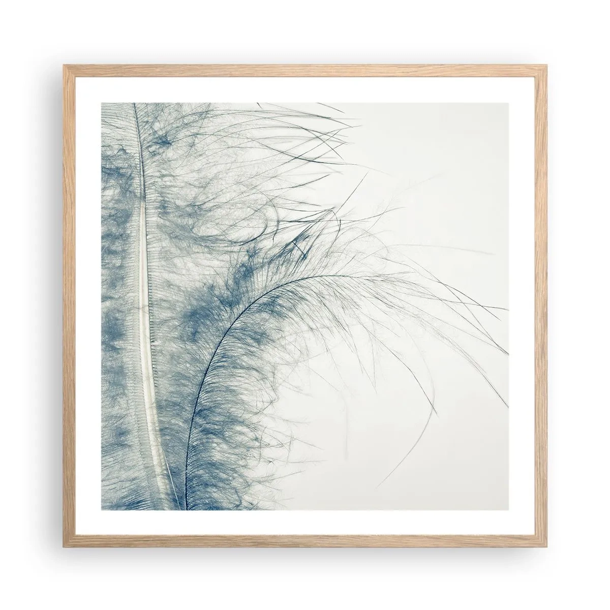 Plakát v rámu světlý dub - Šepot přírody - 60x60 cm