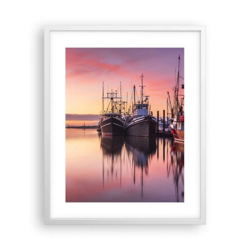 Plakát v bílém rámu - Před dalším dnem - 40x50 cm