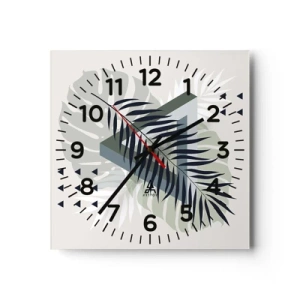 Nástěnné hodiny - Příroda a geometrie – dva řády? - 30x30 cm