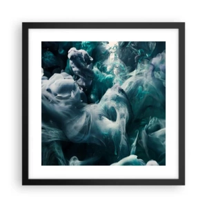 Plakát v černém rámu - Pohyb barvy - 40x40 cm