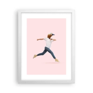 Plakát v bílém rámu - Špetka absurdity - 30x40 cm