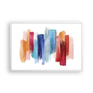 Plakát v bílém rámu - Nahoru a dolů  - 91x61 cm