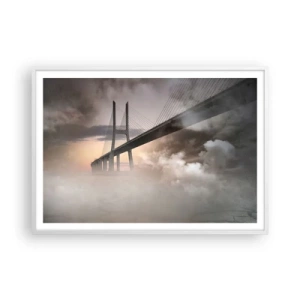 Plakát v bílém rámu - U řeky, která není - 100x70 cm