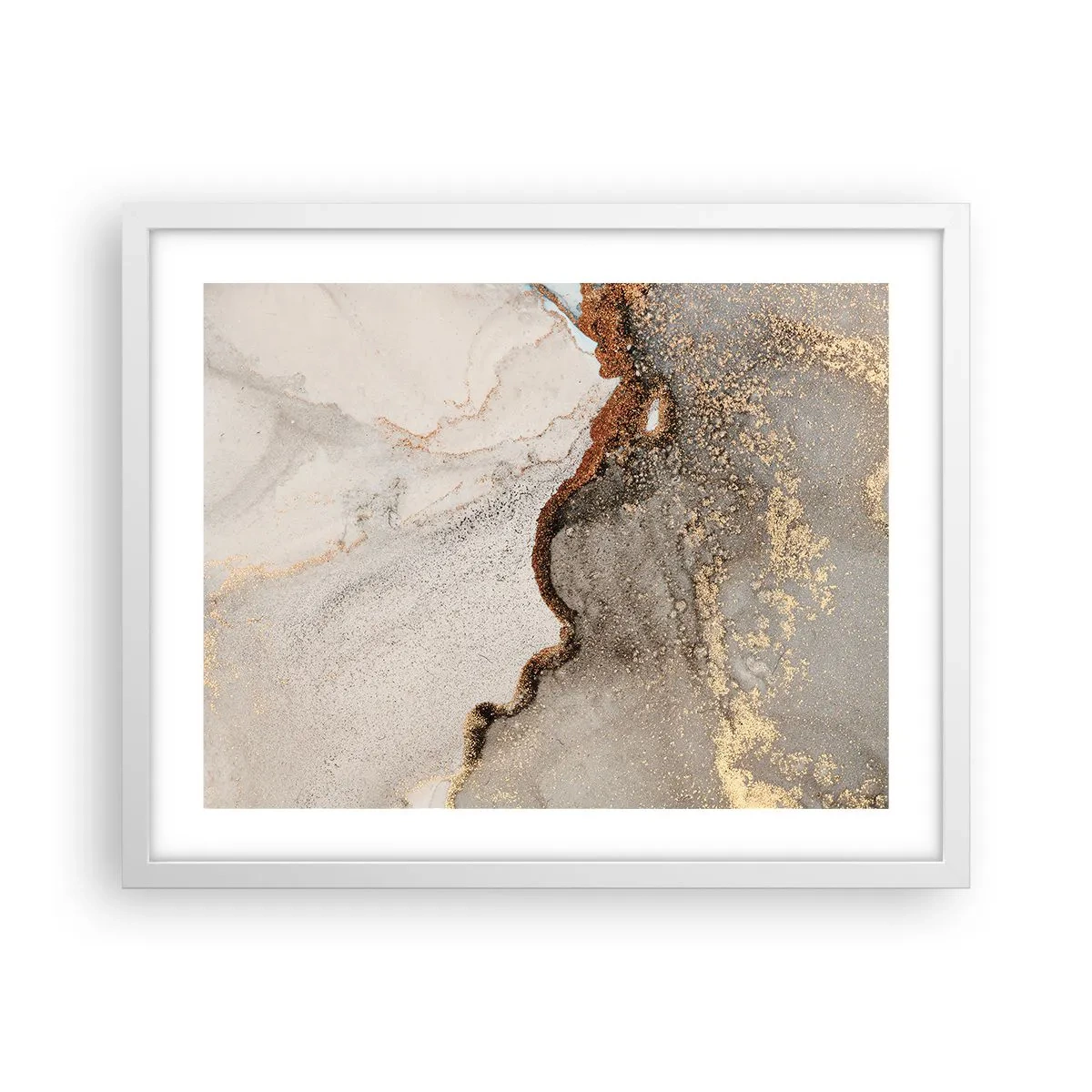 Plakát v bílém rámu - Na hranici barev - 50x40 cm