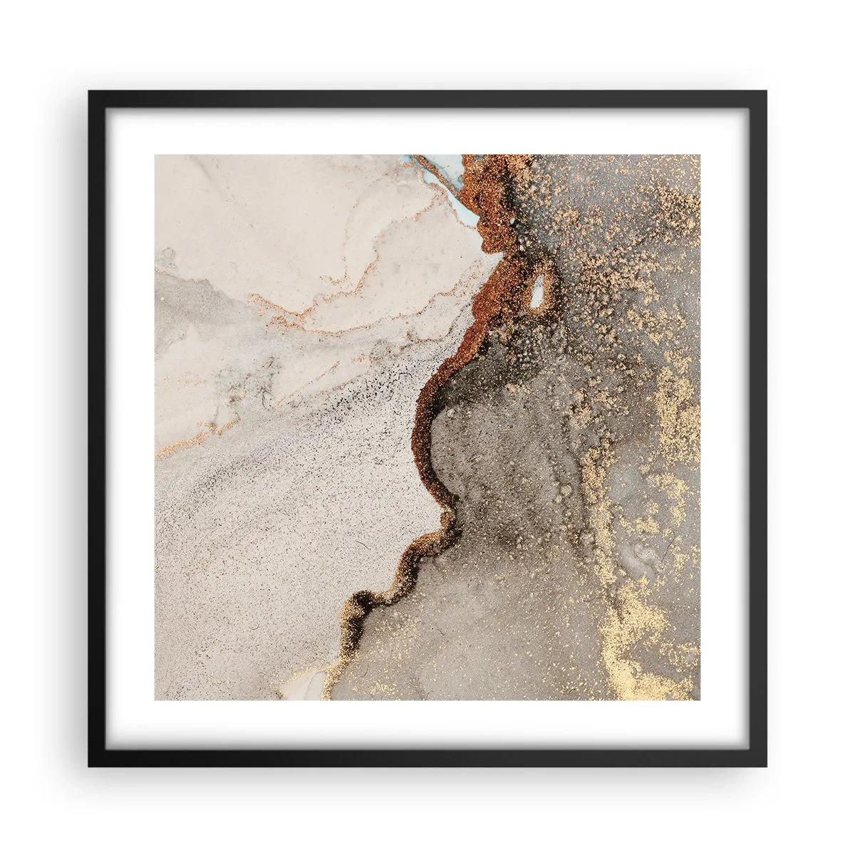 Plakát v černém rámu - Na hranici barev - 50x50 cm