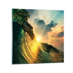 Obraz na skle - Surfaři, kde jsi? - 70x70 cm