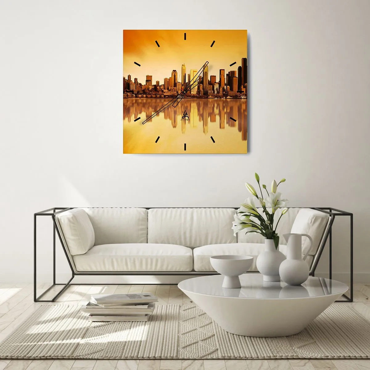 Nástěnné hodiny - Ticho metropole - 40x40 cm